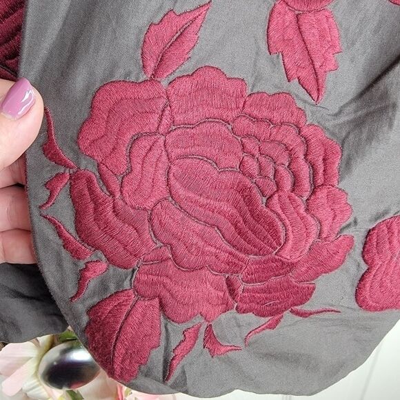 Tibi New York floral embroidered bubble skirt size 8 - Picture 5 of 9